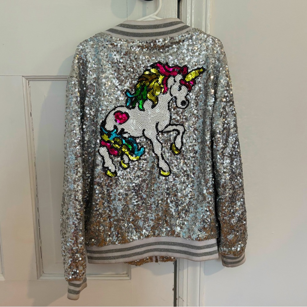 Lola and the Boys sequin jacket